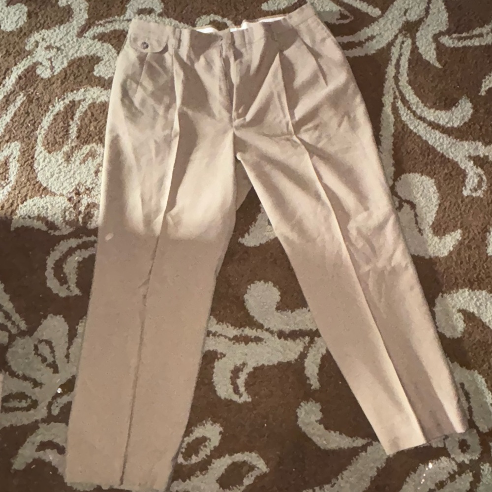 Tan Chinos with Tailored Look and Smooth Texture